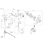 Diagram for Kia Forte A/C Hose - 97762M7000