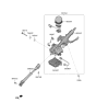 Diagram for Kia Forte Steering Shaft - 56400M6000