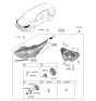 Diagram for 2021 Kia Forte Light Socket - 92161B0000