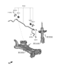 Diagram for 2019 Kia Niro Sway Bar Kit - 54810F2100