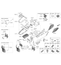 Diagram for 2020 Kia Forte Armrest - 84660M7100WK