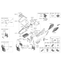 Diagram for 2021 Kia Forte Armrest - 84660M7100WK