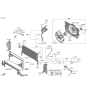 Diagram for 2022 Kia Forte A/C Condenser Fan - 25380M6000