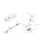 Diagram for Kia Forte Automatic Transmission Shift Levers - 43720M6100