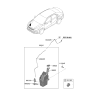 Diagram for 2020 Kia Forte Washer Pump - 98610M7100