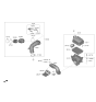 Diagram for Kia Forte Air Duct - 28210G3800