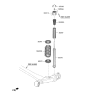 Diagram for 2020 Kia Forte Coil Spring Insulator - 55360F2100