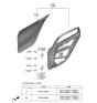 Diagram for 2015 Kia Forte Door Hinge - 79420D8000