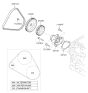 Diagram for Kia Water Pump Pulley - 252212B700