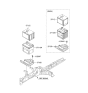 Diagram for 2011 Kia Soul Battery Tray - 371502K450