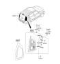 Diagram for 2009 Kia Soul Back Up Light - 924102K000