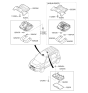 Diagram for 2010 Kia Soul Interior Light Bulb - 928222K000