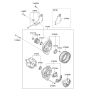 Diagram for Kia Soul Alternator Bracket - 374602B056