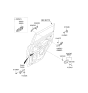 Diagram for 2009 Kia Soul Door Check - 794802K000