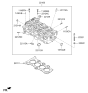 Diagram for 2009 Kia Soul Cylinder Head Bolts - 223212B000