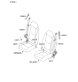 Diagram for Kia Soul Seat Belt - 888302K500WK