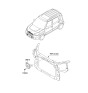 Diagram for 2009 Kia Soul Horn - 966102K100