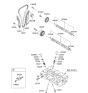 Diagram for Kia Soul Timing Chain Guide - 244312B000