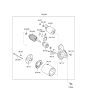 Diagram for Kia Starter Brush - 361702B100