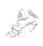 Diagram for 2010 Kia Soul Radiator Support - 641012K000