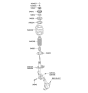 Diagram for 2010 Kia Soul Strut Bearing - 5461207000