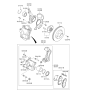 Diagram for 2010 Kia Soul Brake Pad Set - 581012KA00