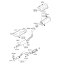 Diagram for 2011 Kia Soul Muffler - 286102K200