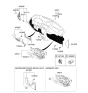 Diagram for Kia Soul Glove Box - 845102K050UL