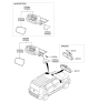 Diagram for 2009 Kia Soul Car Mirror - 876102K330