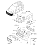 Diagram for 2009 Kia Soul Air Deflector - 865252K000
