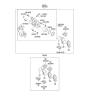 Diagram for 2009 Kia Soul Brake Caliper Piston - 582352H000