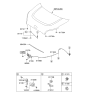 Diagram for 2009 Kia Soul Hood Latch - 811302K000