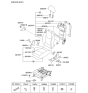 Diagram for 2009 Kia Soul Armrest - 889002K000AKZ