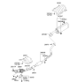 Diagram for 2009 Kia Soul Exhaust Hanger - 287604A700