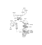 Diagram for Kia Air Filter - 281132K000