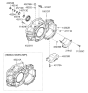 Diagram for 2010 Kia Soul Transfer Case Mount - 4521823320