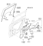 Diagram for Kia Soul Window Regulator - 834012K000