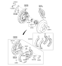 Diagram for Kia Soul Brake Backing Plate - 582512K500