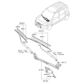 Diagram for Kia Wiper Arm - 983102K000