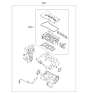 Diagram for 2010 Kia Soul Cylinder Head Gasket - 209102BB01