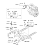 Diagram for 2010 Kia Soul Engine Mount Bracket - 218302K000