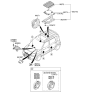 Diagram for 2010 Kia Soul Car Speakers - 963802K000