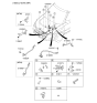 Diagram for 2009 Kia Soul Battery Cable - 918502K221