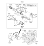 Diagram for Kia Sorento Starter Motor - 361003C170