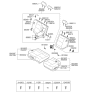 Diagram for Kia Sorento Armrest - 899003E200KW2