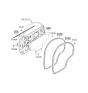 Diagram for 2004 Kia Sorento Weather Strip - 832203E001