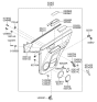Diagram for 2005 Kia Sorento Power Window Switch - 935803E150CY