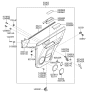 Diagram for 2003 Kia Sorento Weather Strip - 833413E000