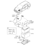 Diagram for 2007 Kia Sorento Battery Cable - 372013E040