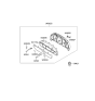 Diagram for Kia Sorento Speedometer - 940113E211